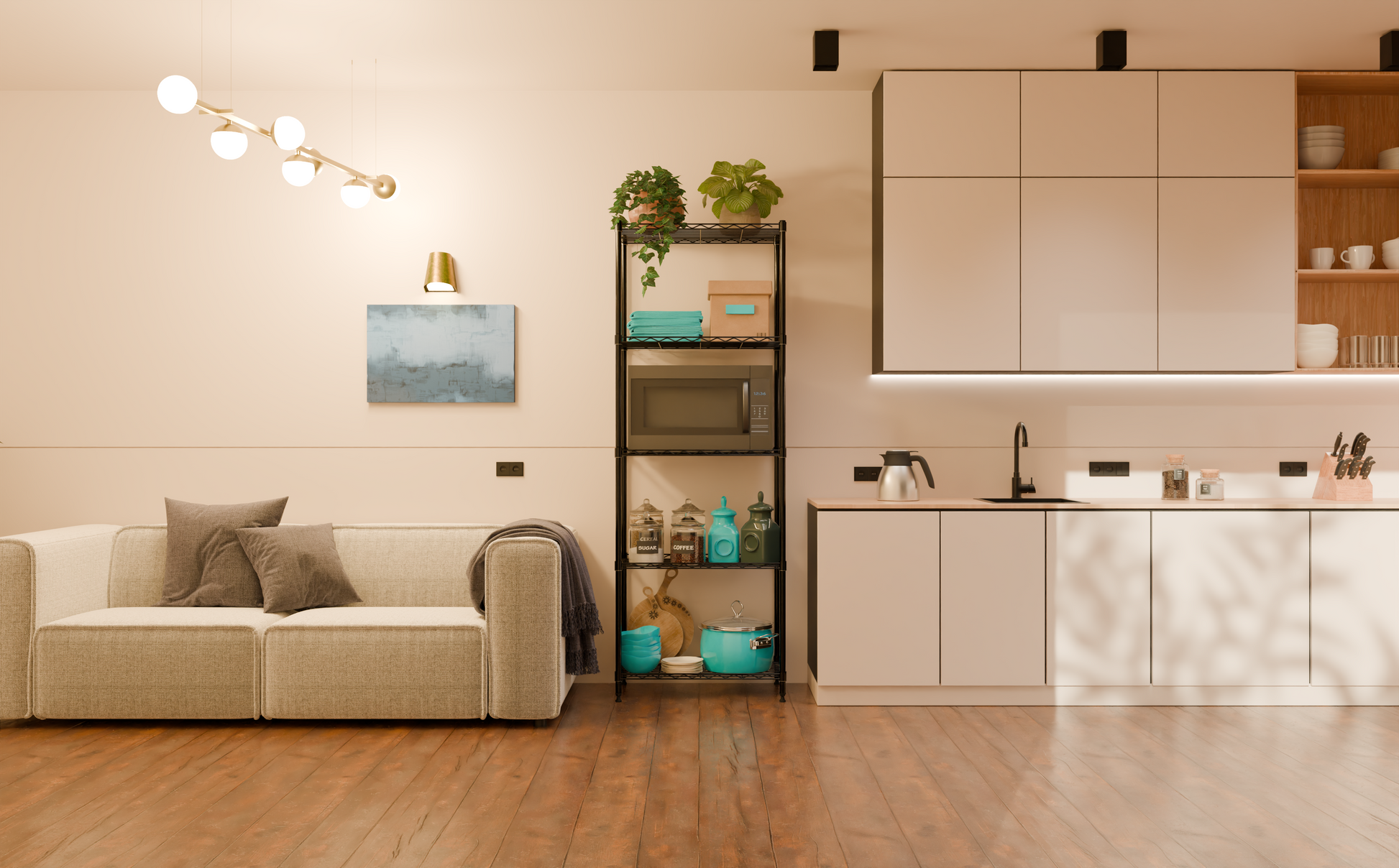 Tune Home 5 Tier Metal Wire Storage Rack - Tune home