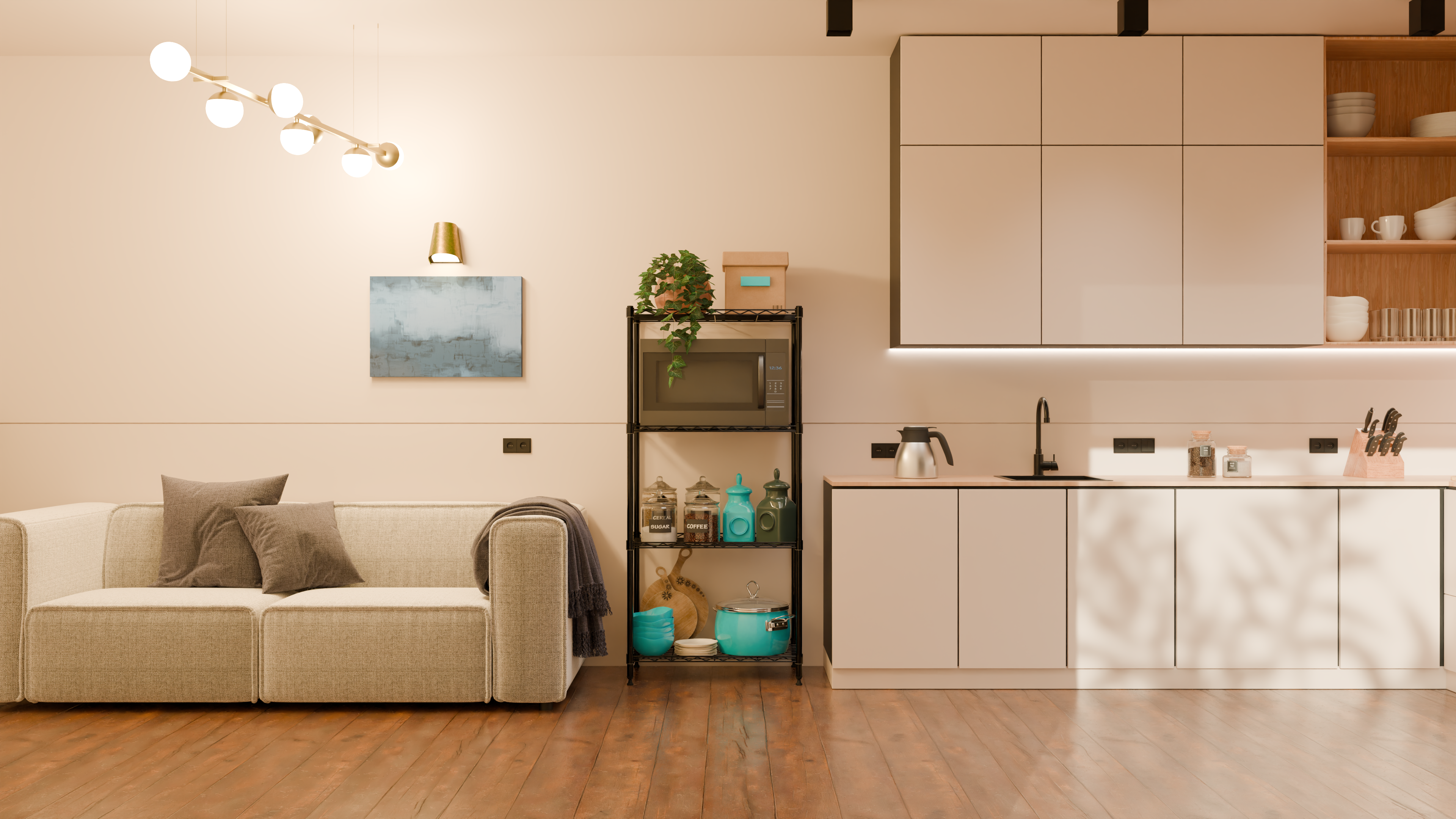 Tune Home 4 Tier Metal Wire Storage Rack - Tune home