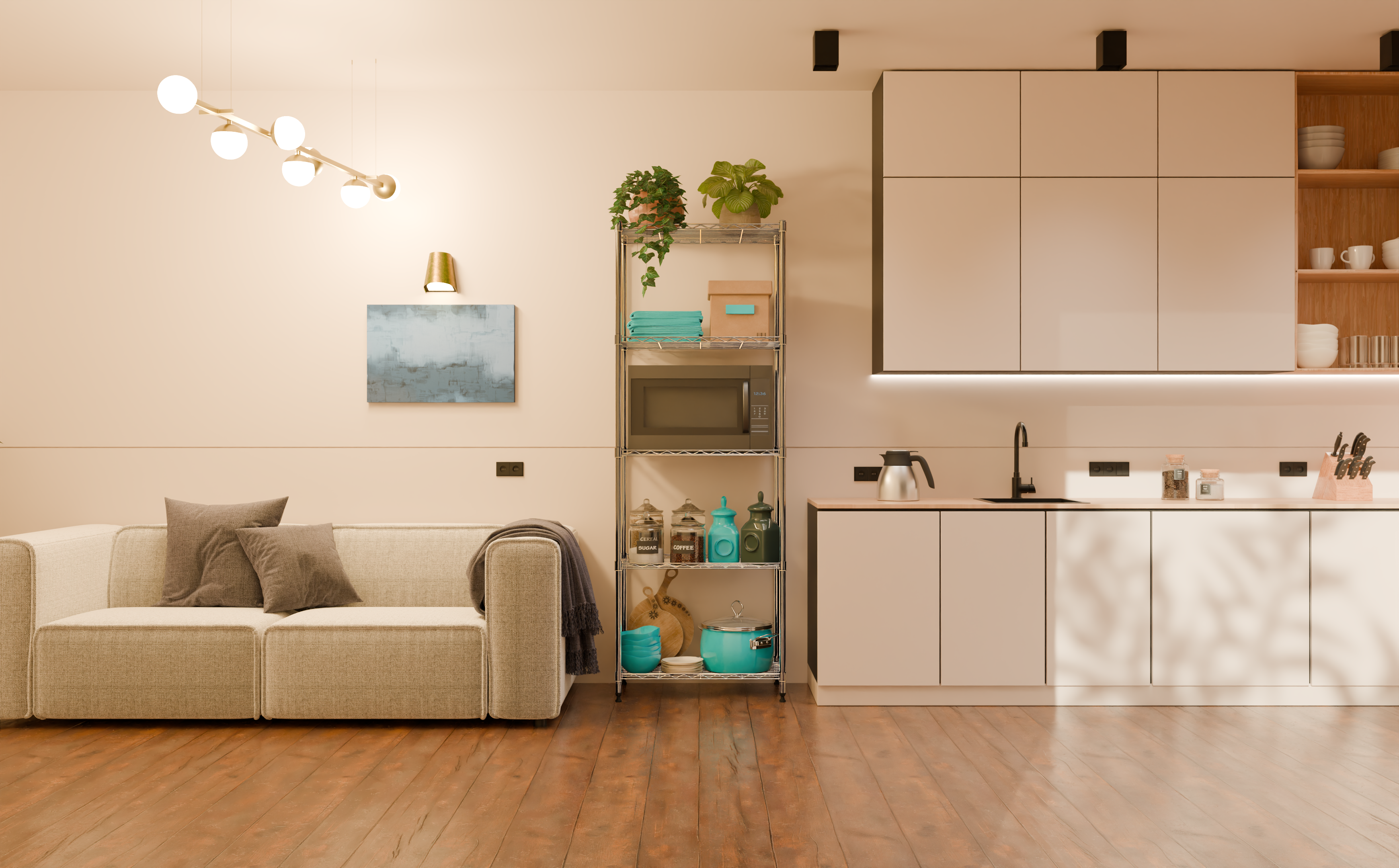 Tune Home 5 Tier Metal Wire Storage Rack - Tune home