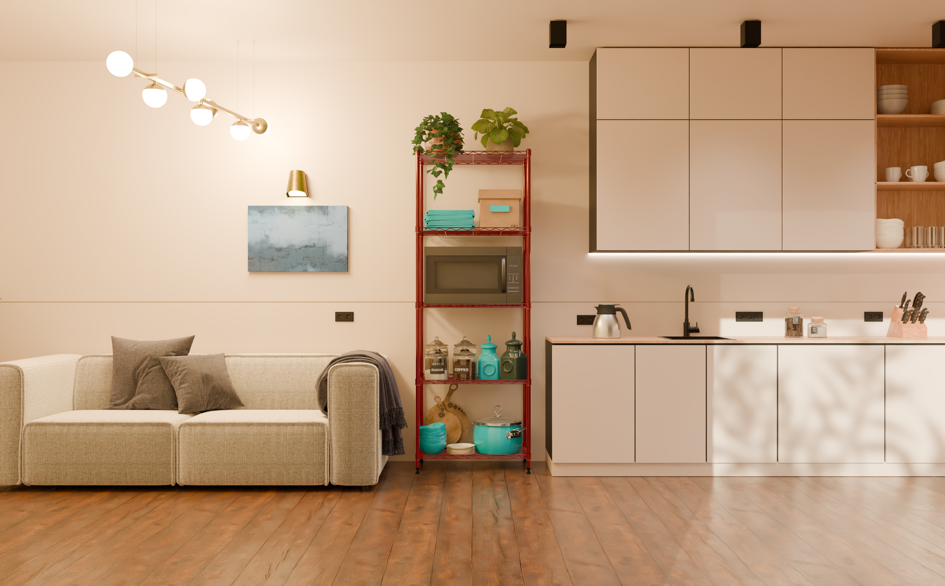 Tune Home 5 Tier Metal Wire Storage Rack - Tune home