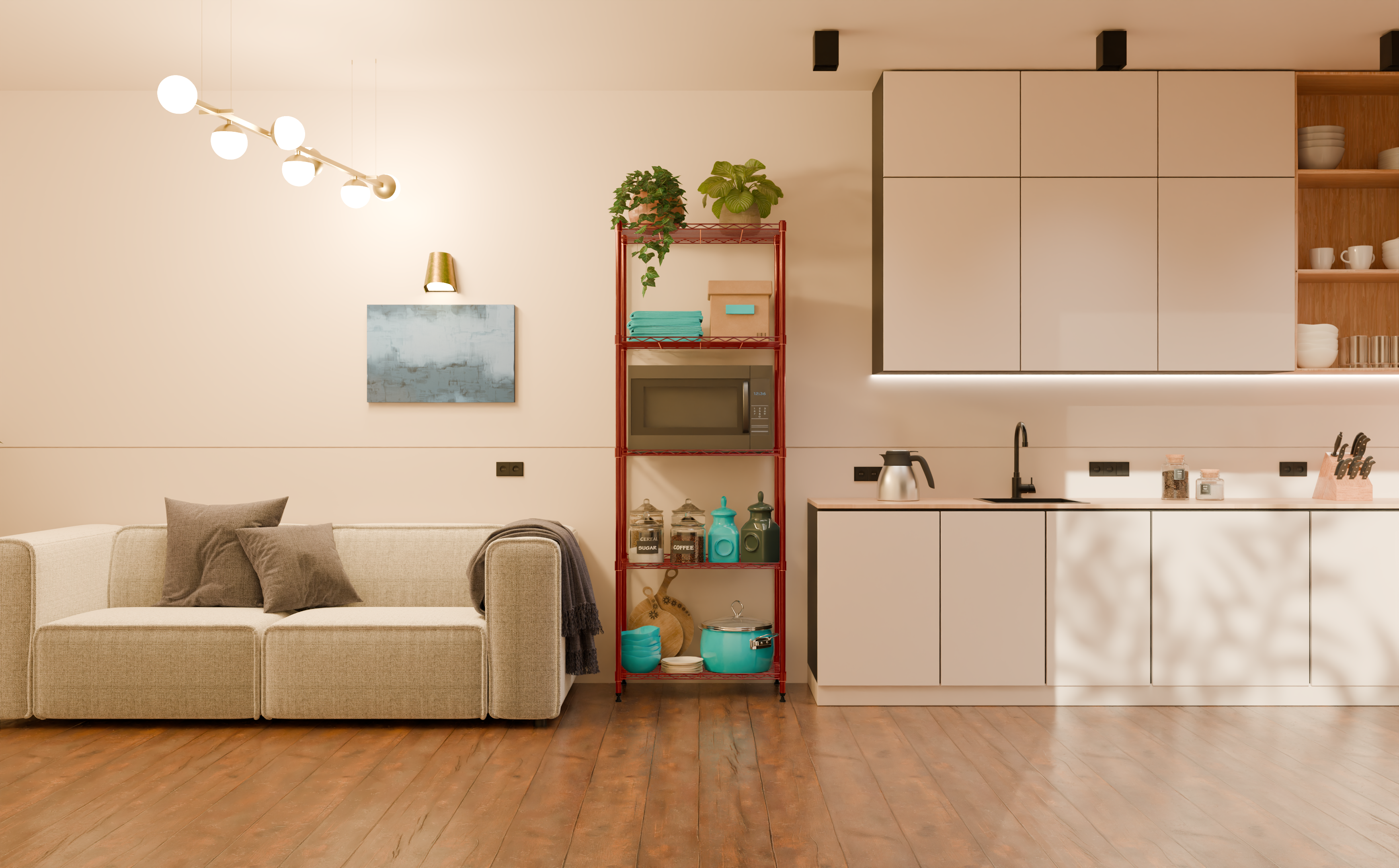 Tune Home 5 Tier Metal Wire Storage Rack - Tune home