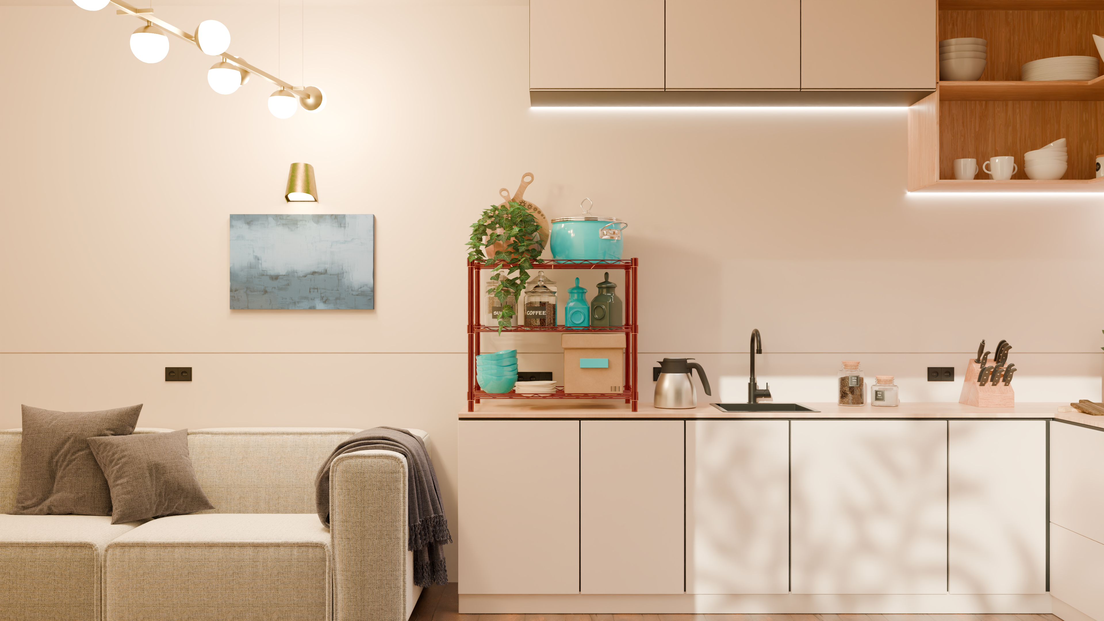 Tune Home 3 Tier Countertop Metal Wire Storage Rack - Tune home