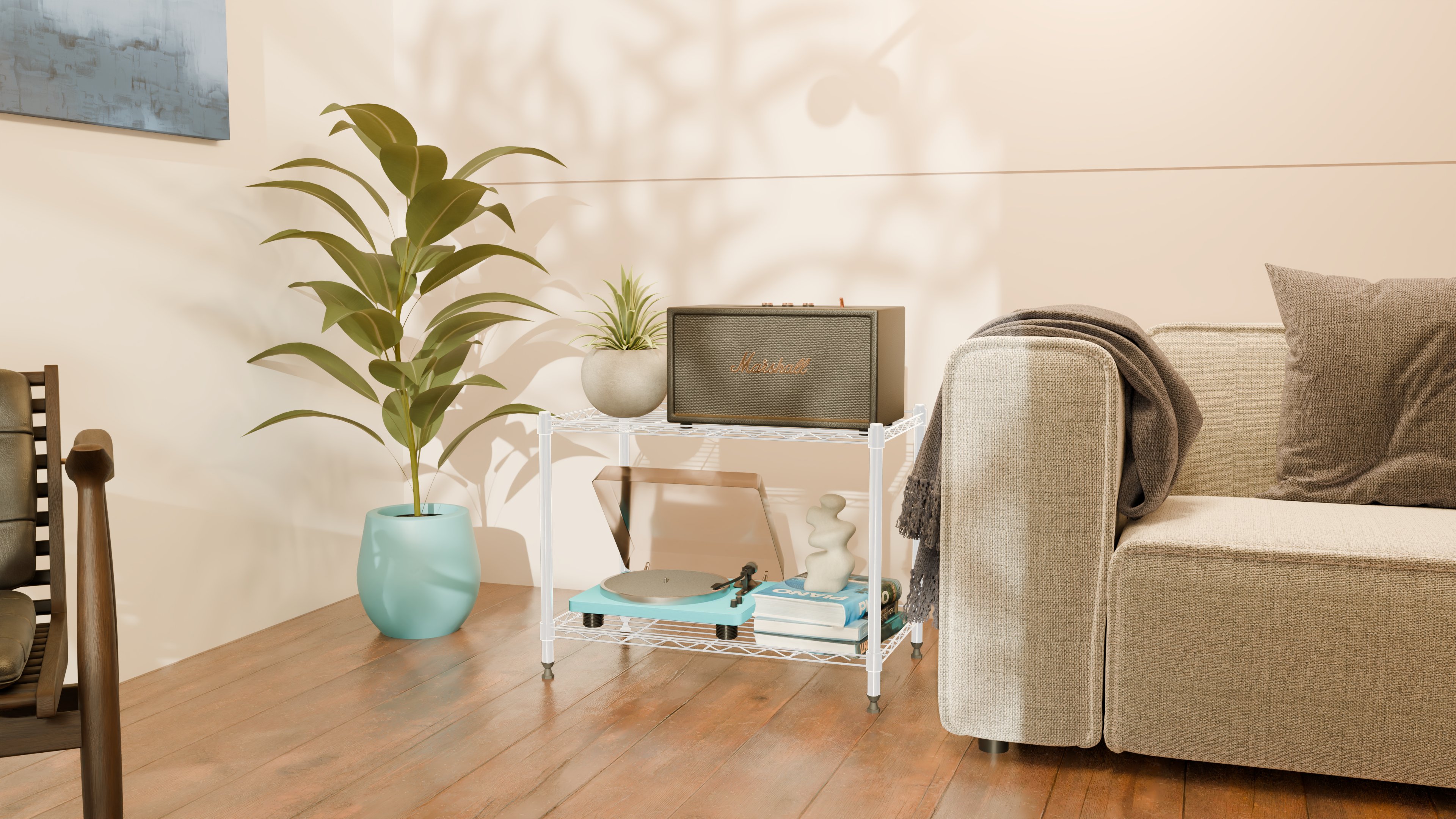 2 Tier Metal Wire Storage Rack