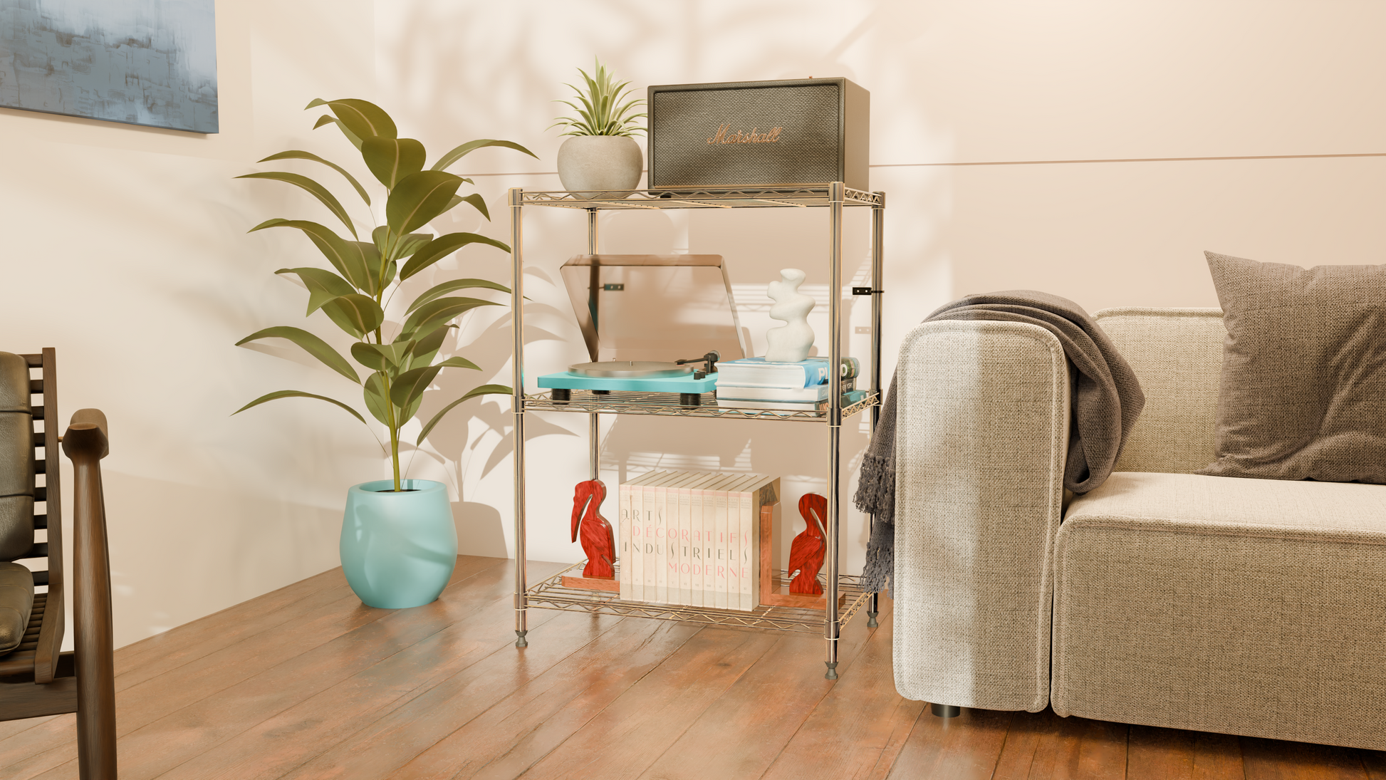 Tune Home 3 Tier Metal Wire Storage Rack - Tune home