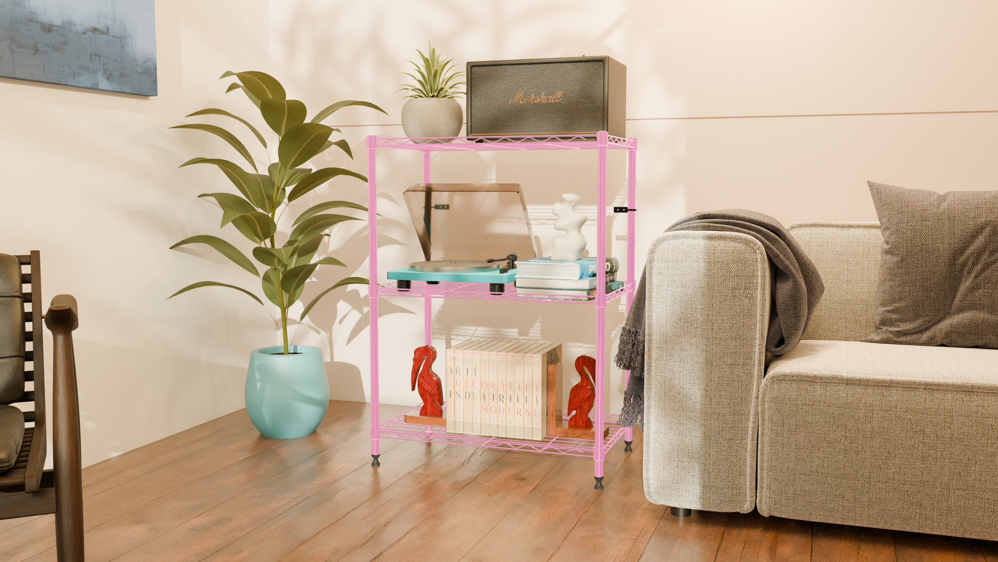 Tune Home 3 Tier Metal Wire Storage Rack - Tune home