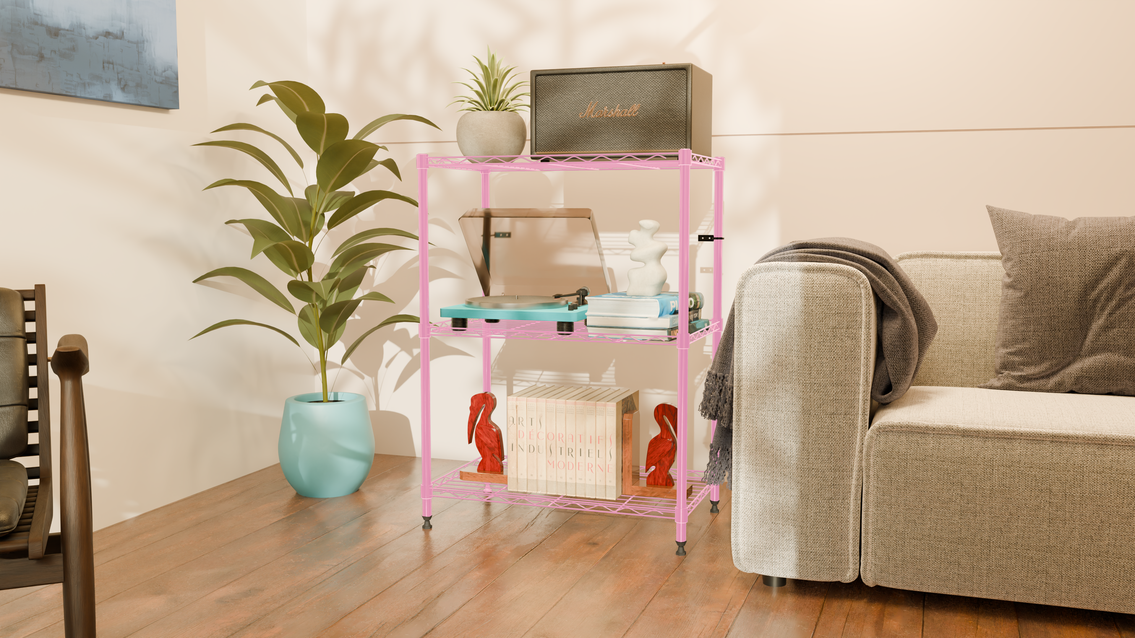 Tune Home 3 Tier Metal Wire Storage Rack - Tune home